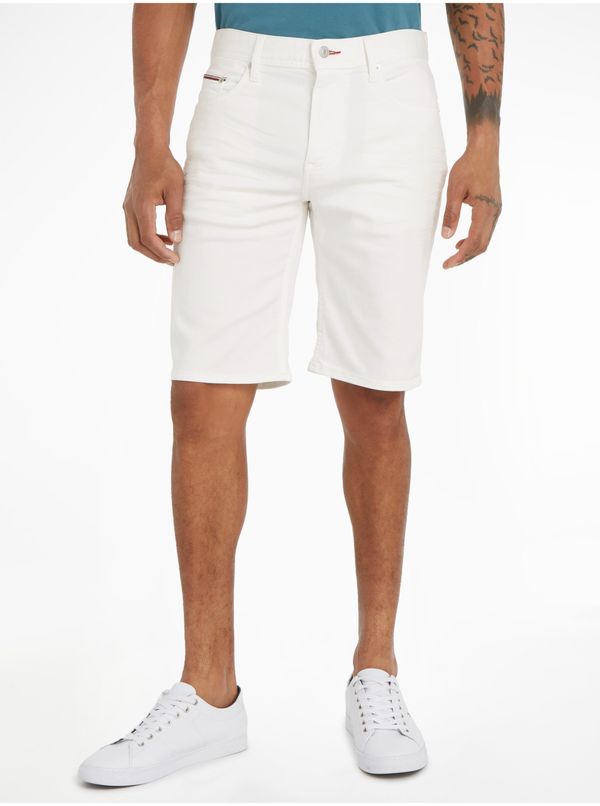Tommy Hilfiger White men's denim shorts Tommy Hilfiger Brooklyn - Men's