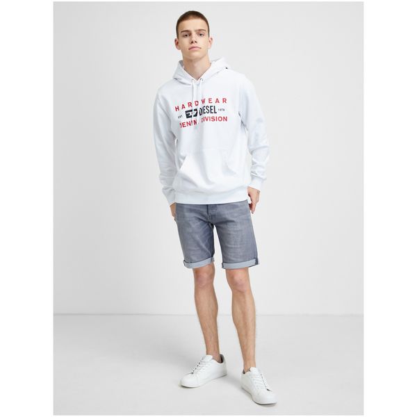Diesel White men's hoodie Diesel Girk