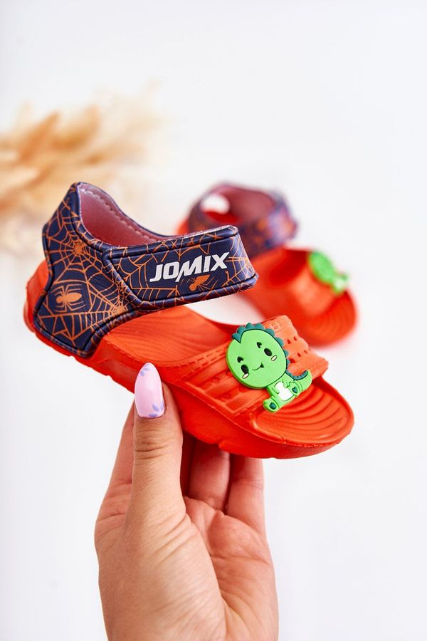 WJ1 WJ1 Light Foam Children's Sandals With Velcro Orange Asti