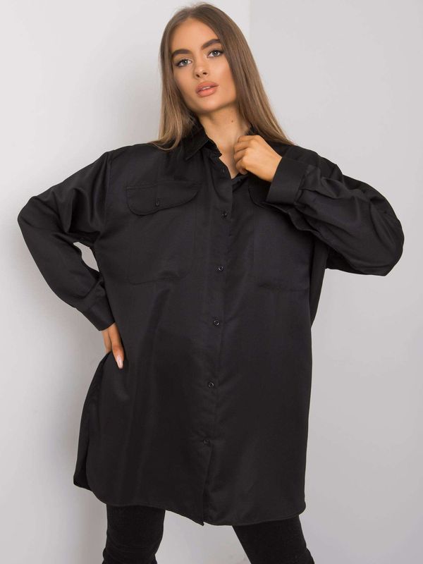 Fashionhunters Women's Black Cotton T-shirt