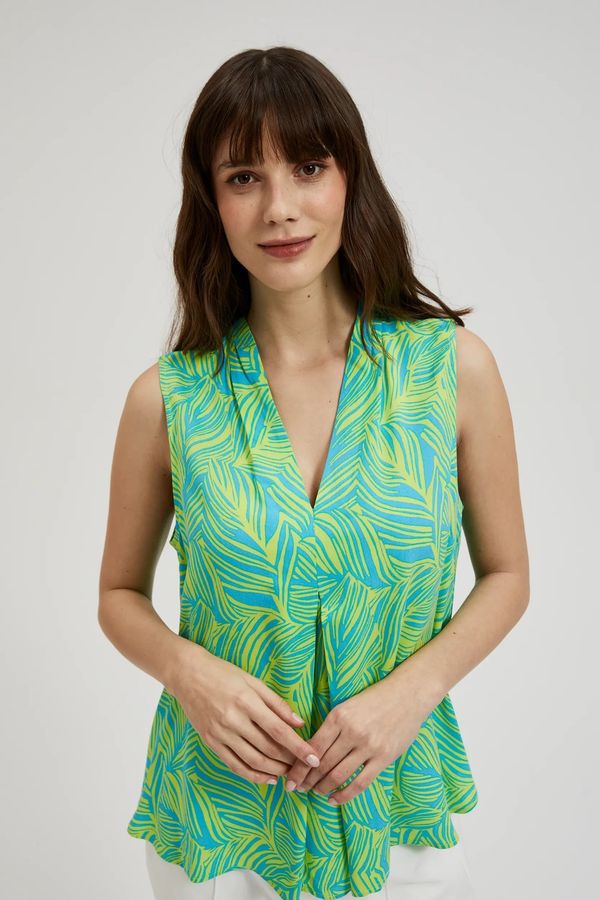 Moodo Women's blouse with neckline MOODO - colorful