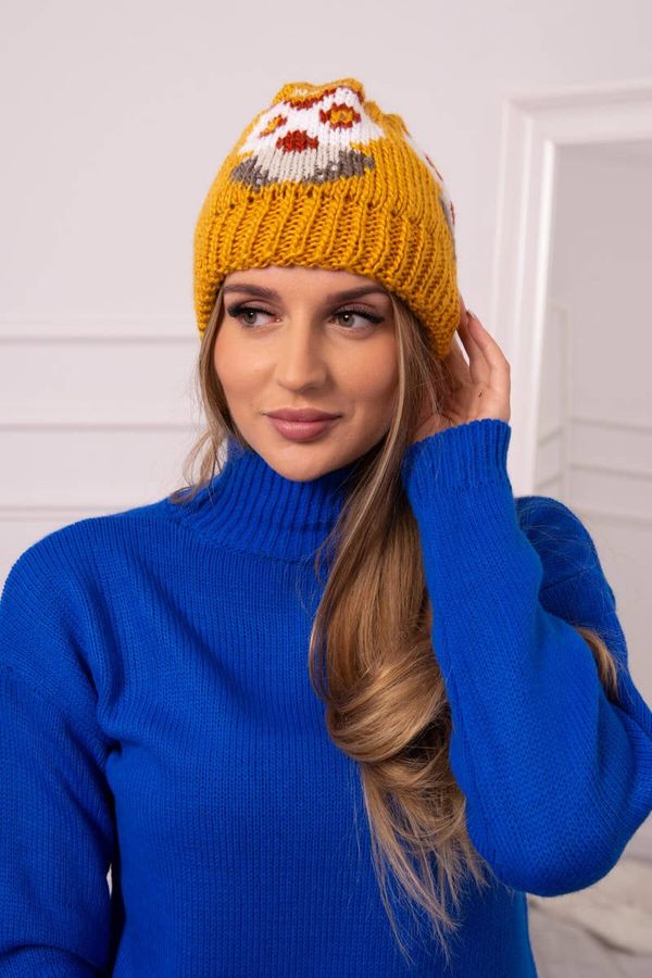 Kesi Women's cap Ofelia K349 mustard