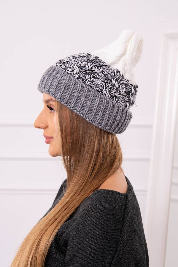 Kesi Women's cap Samara K346 gray+black