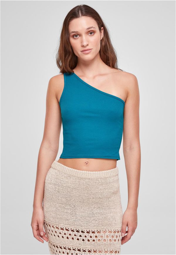 UC Ladies Women's cropped asymmetrical watercolor top