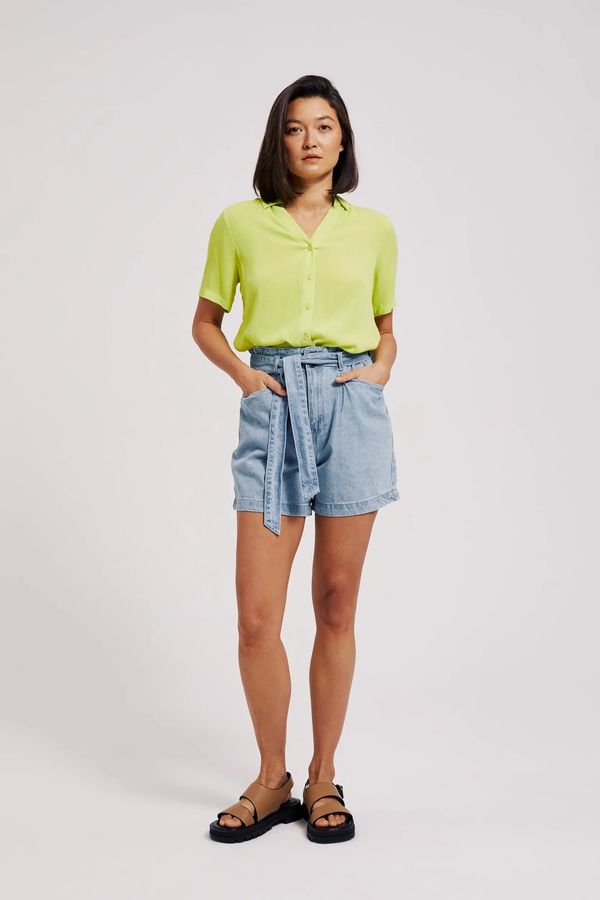 Moodo Women's denim shorts MOODO - light blue