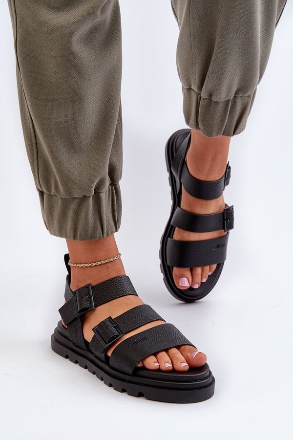 BIG STAR SHOES Women's eco leather sandals Big Star Black