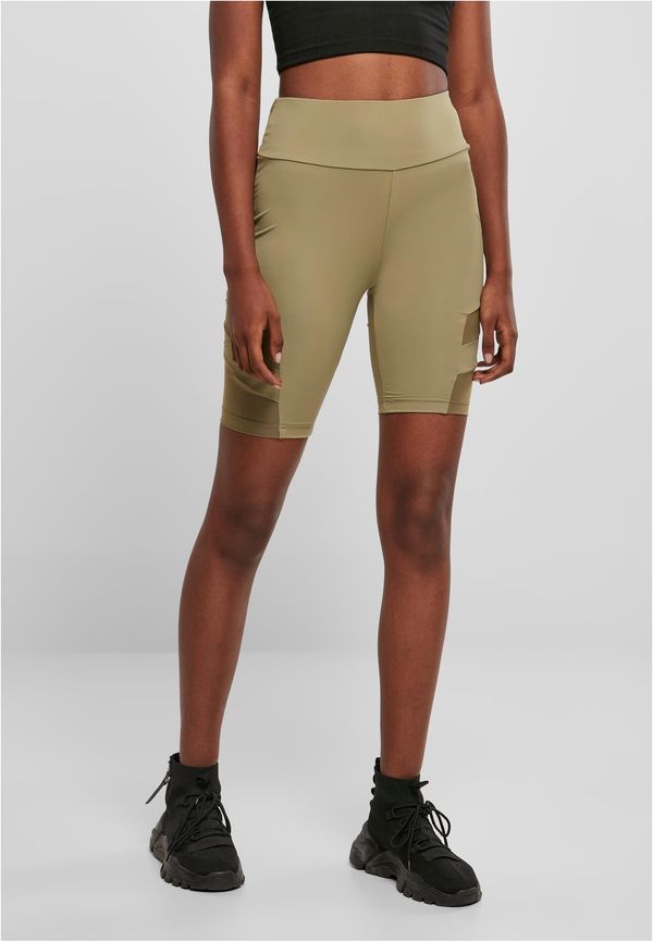 UC Ladies Women's Khaki Shorts High Waist Tech Mesh Cycle