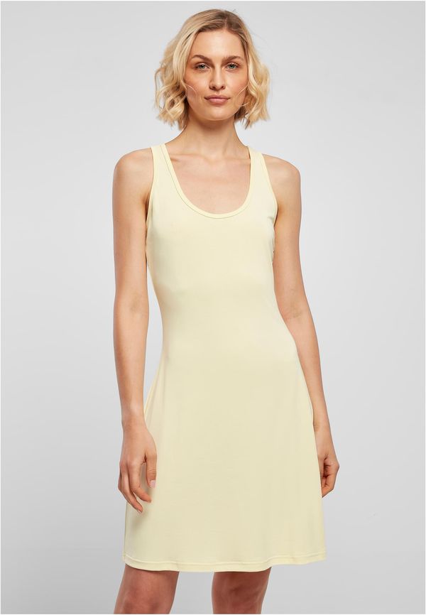 Urban Classics Women's modal short dress with back trousers, soft yellow