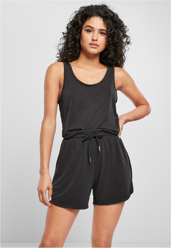 UC Ladies Women's modal short-sleeved jumpsuit in black