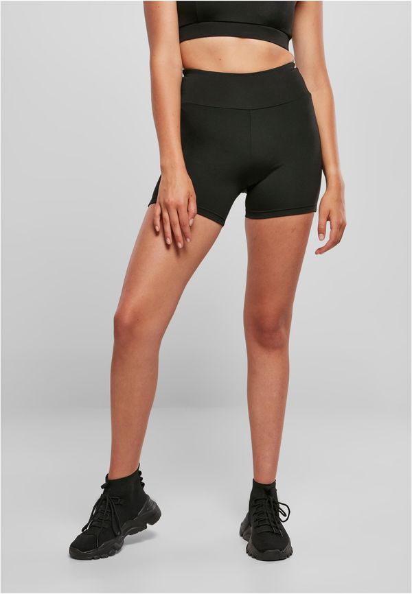 UC Ladies Women's Recycled High Waist Cycle Hot Pants Black