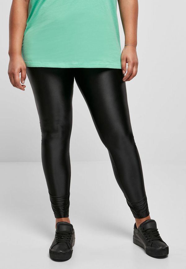 UC Ladies Women's Shiny Metal Highwaist Leggings Black