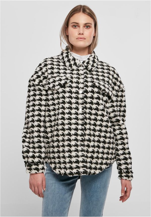 UC Ladies Women's Shirt AOP Sherpa Blackhoundstooth
