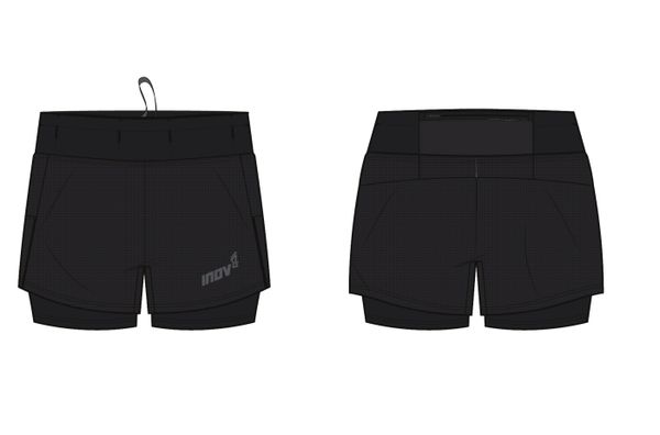 Inov-8 Women's shorts Inov-8 Trailfly Ultra 3" 2in1 Short Black