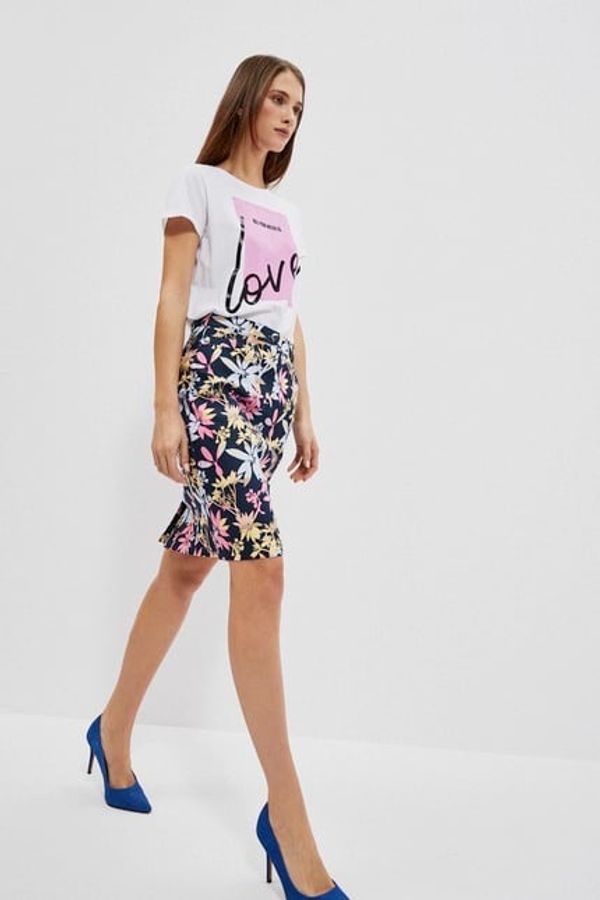 Moodo WOMEN'S SKIRT L-SC-4006 D.OAK