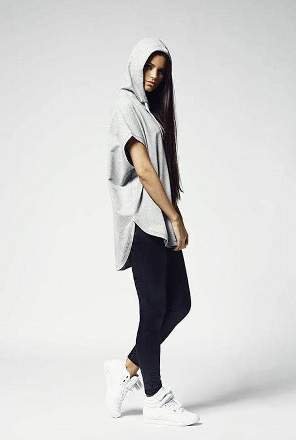 Urban Classics Women's Sleeveless Terry Hoody Grey