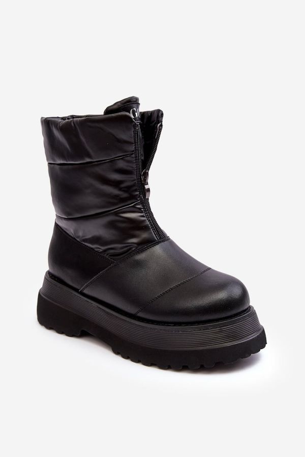 GOE Women's Snow Boots With Thick Sole And Zipper GOE