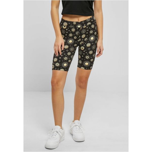 Urban Classics Women's Soft Shorts AOP Cycle Blacksun