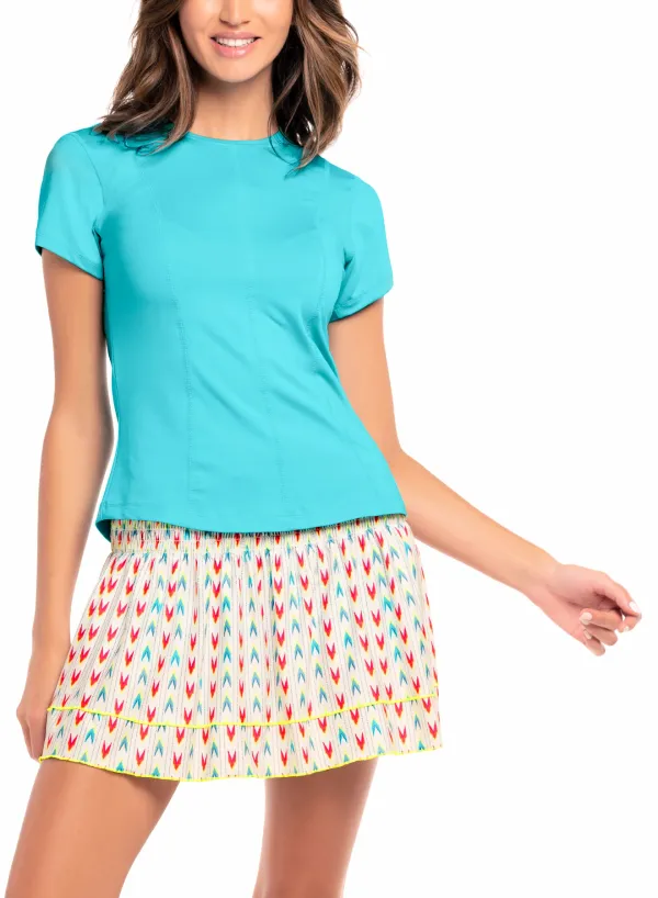 Lucky in Love Women's T-shirt Lucky in Love Center Court SS Sky S