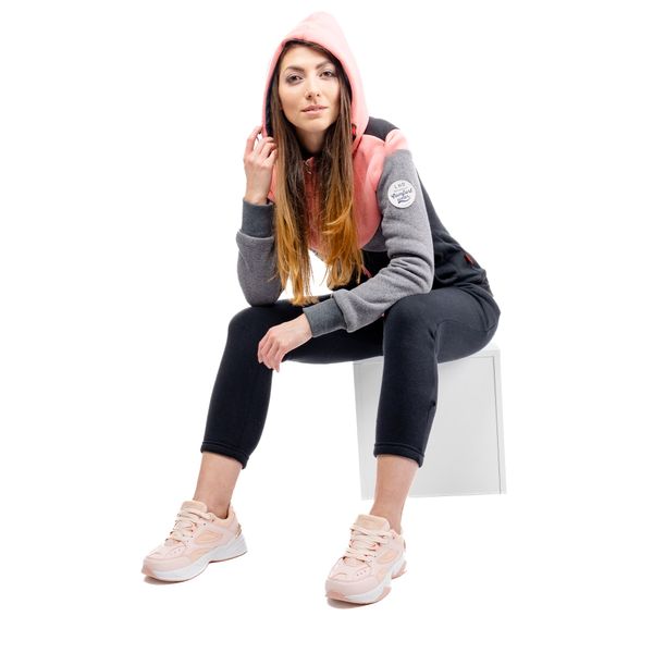 Glano Women's tracksuit GLANO - black/pink