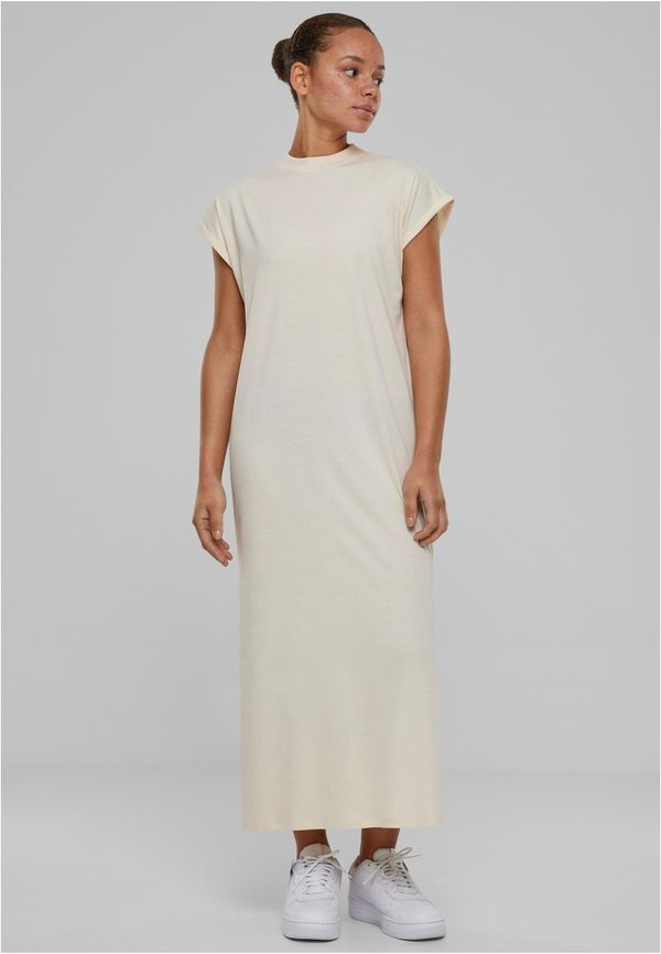 Urban Classics Women's Urban Classics Long Extended Shoulder Dress - Cream