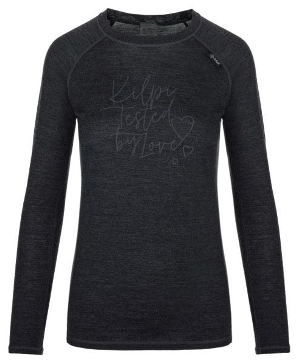 Kilpi Women's woolen thermal shirt Kilpi MAVORA TOP-W black