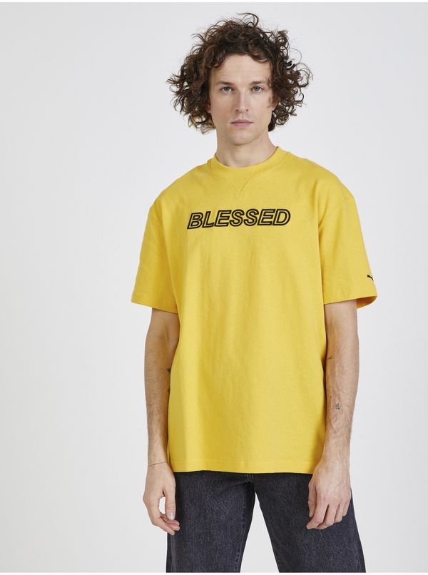 Puma Yellow Men's T-Shirt PUMA x NJR - Men