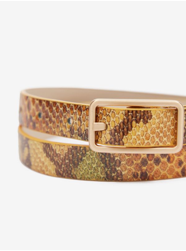 CAMAIEU Yellow women's patterned belt CAMAIEU - Women's