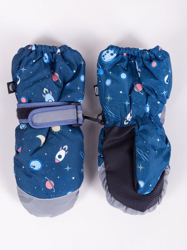 Yoclub Yoclub Kids's Children's Winter Ski Gloves REN-0237C-A110 Navy Blue