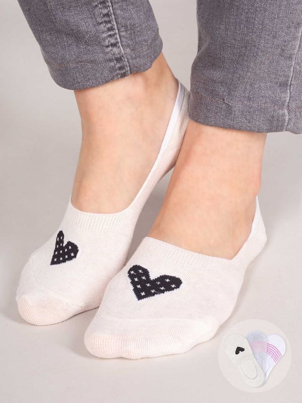 Yoclub Yoclub Kids's Cotton Girls' No Show Socks 3-Pack SKB-0095G-AA00