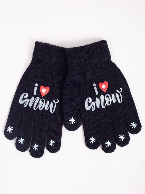 Yoclub Yoclub Kids's Gloves RED-0012G-AA5A-026