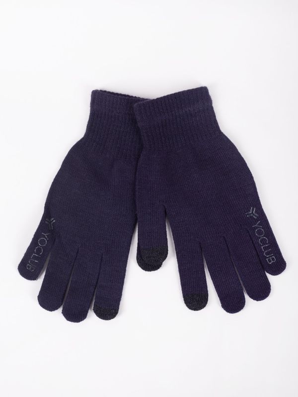 Yoclub Yoclub Man's Men's Touchscreen Gloves RED-0243F-AA5E-005 Navy Blue