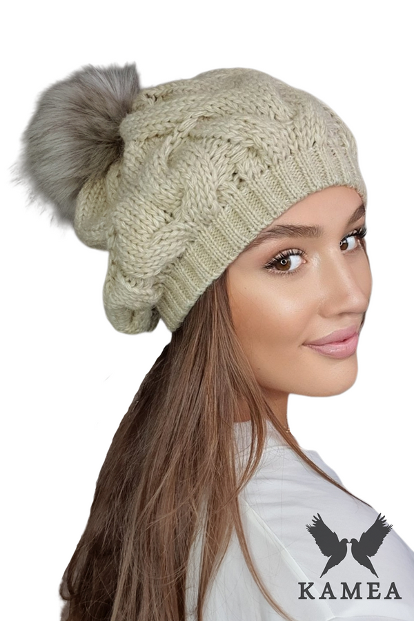 Kamea Ženska beretka Kamea Kamea_Beret_K.14.002.25_Honey
