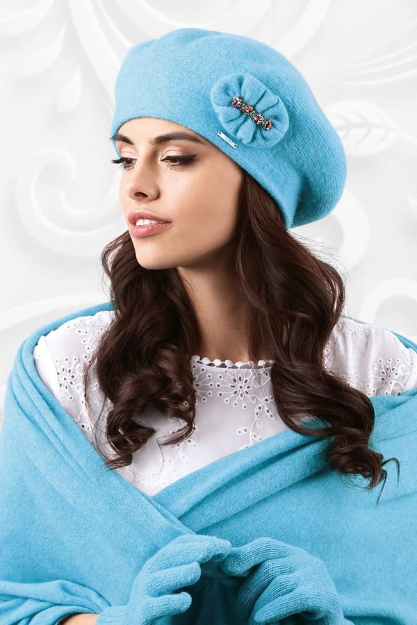 Kamea Ženska beretka Kamea Kamea_Beret_K.18.012.44_Turquoise_Melange