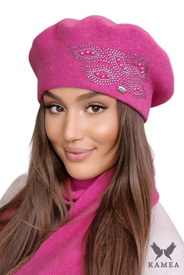 Kamea Ženska beretka Kamea Kamea_Beret_K.22.047.20_Raspberry