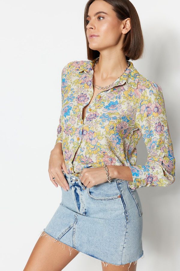 Trendyol Ženska košulja Trendyol Multicolored