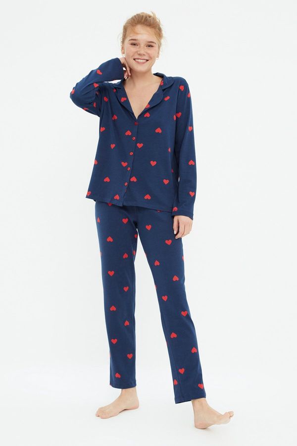 Trendyol Ženska pidžama Trendyol Heart Printed