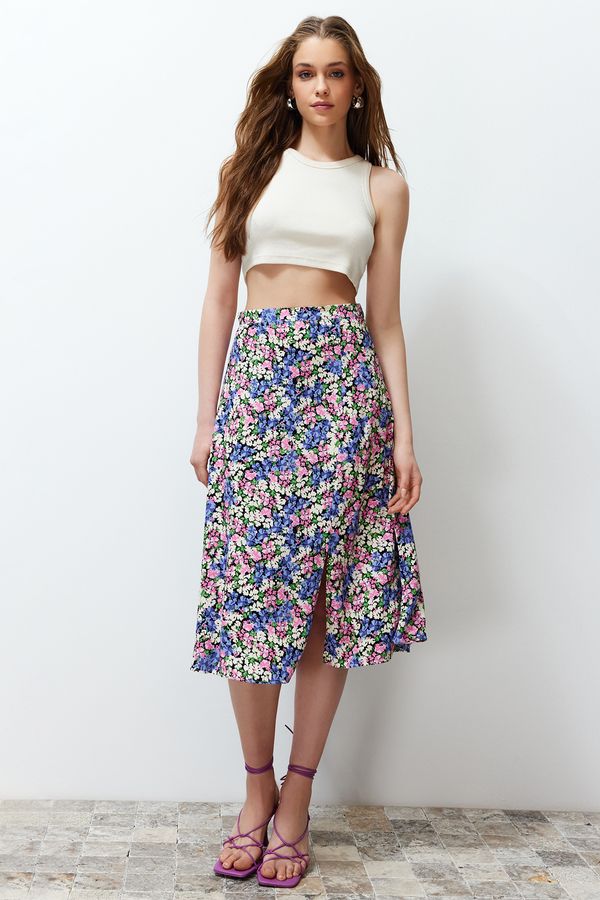 Trendyol Ženska suknja Trendyol Floral Patterned