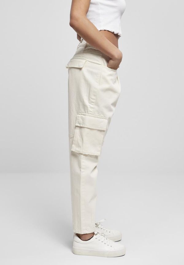 UC Ladies Ženska zlatna lopta Fit Cargo Twill bijele bojei hlače