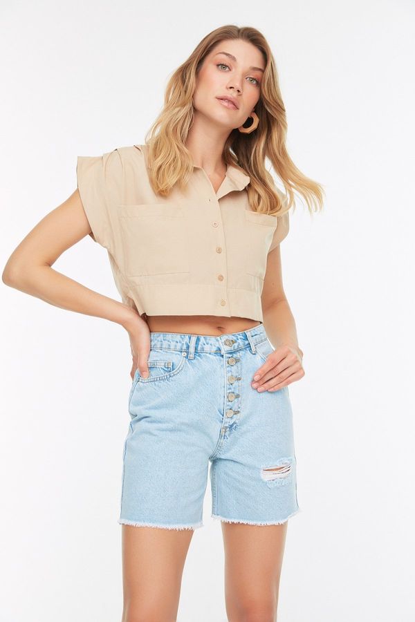 Trendyol Ženske kratke hlače Trendyol Denim