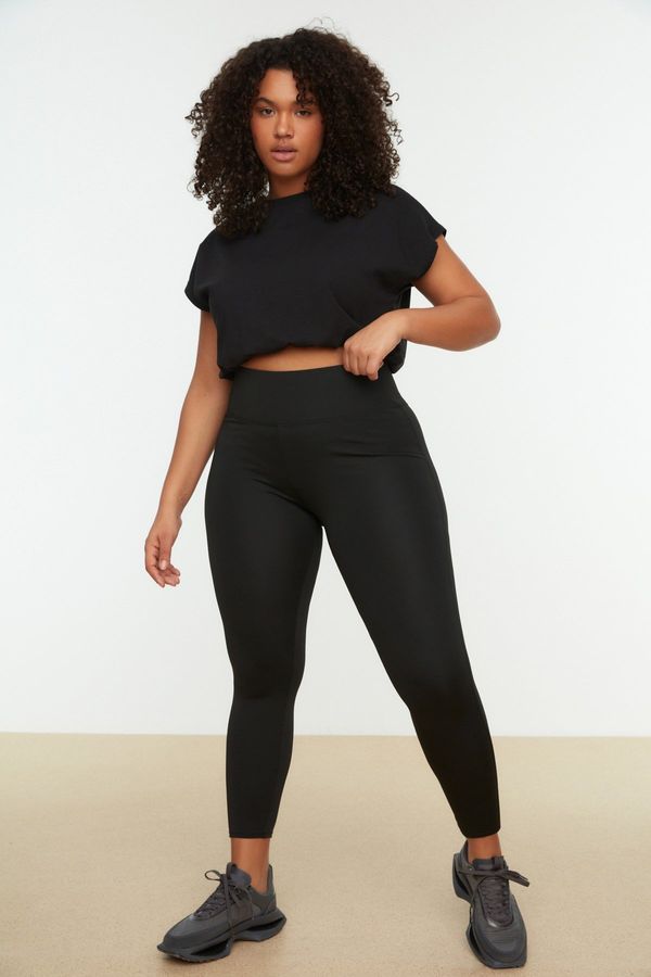 Trendyol Ženske tajice Trendyol TBBSS22TY0020/Black