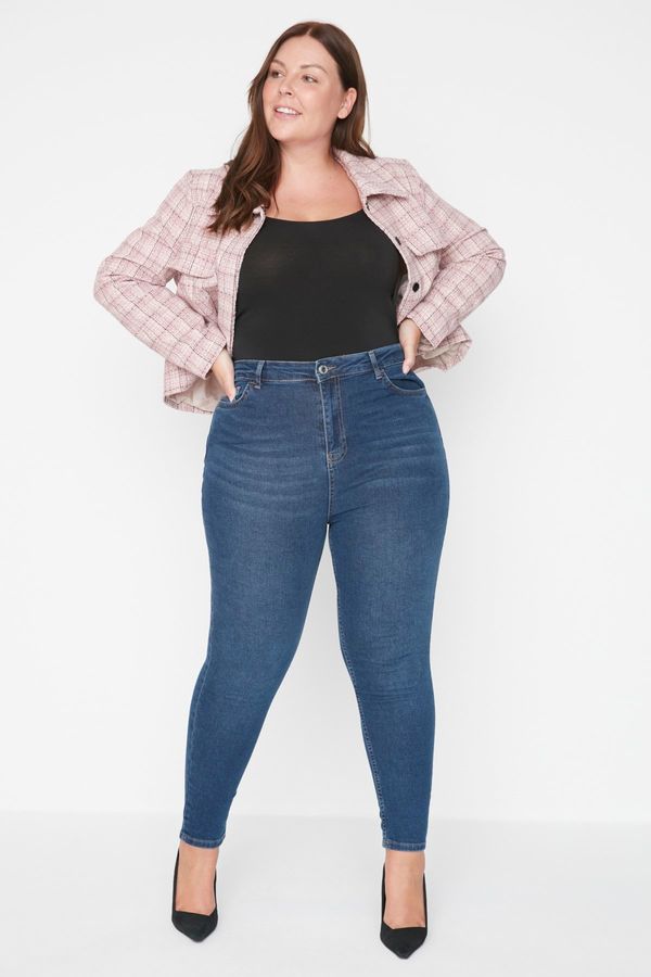 Trendyol Ženske traperice Trendyol High Waist