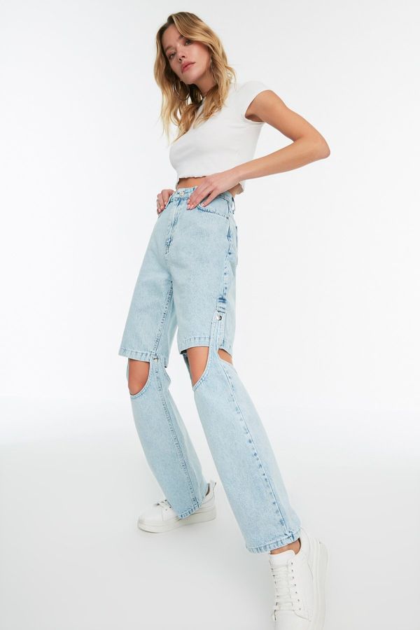 Trendyol Ženske traperice Trendyol High Waist