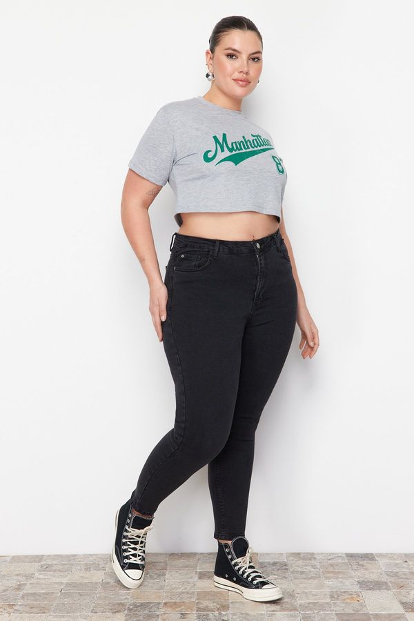 Trendyol Ženske traperice Trendyol Plus Size