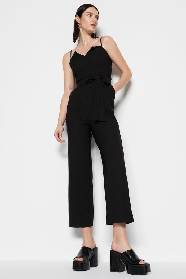 Trendyol Ženski kombinezon Trendyol TWOSS22TU00038/Black