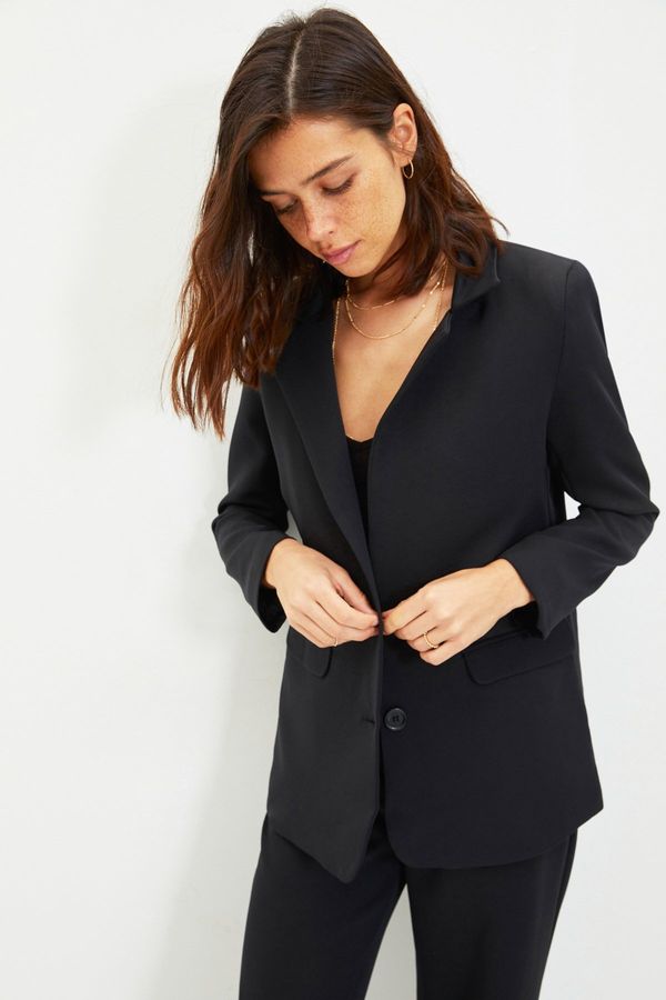 Trendyol Ženski sako Trendyol TWOAW22CE0046/Black