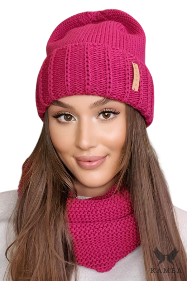 Kamea Ženski set Kamea Kamea_Set_Hat&Chimney_K.22.252.30_Fuchsia