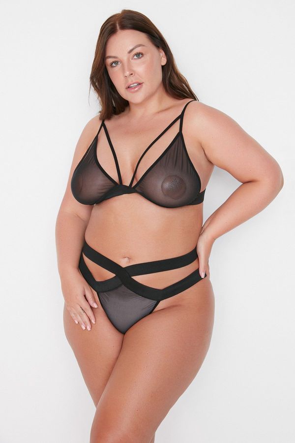 Trendyol Ženski set Trendyol TBBSS22DG00000/Black