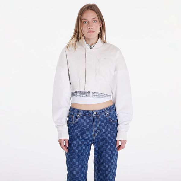 Nike Bomber Nike Sportswear Destroyer Women's Cropped Canvas Jacket Phantom/ Summit White/ Summit White M