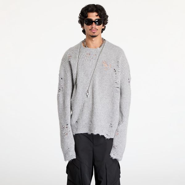 HELIOT EMIL Džemper HELIOT EMIL Convex Distressed Knit UNISEX Light Grey S