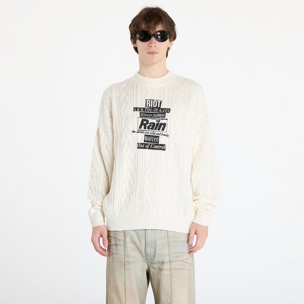 Wasted Paris Džemper Wasted Paris Rain Cable Knit Sweater Off-White M